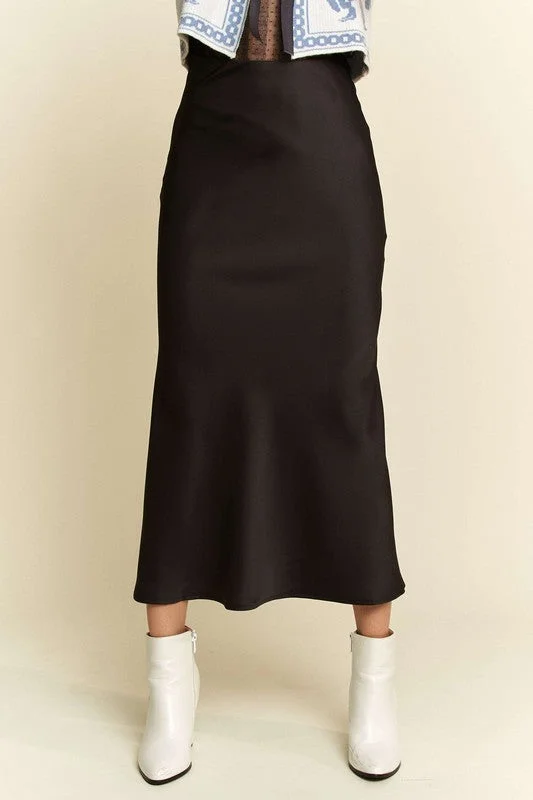 Sleek Midi Length Versatile Casual Wear Skirt mini skirt trendy