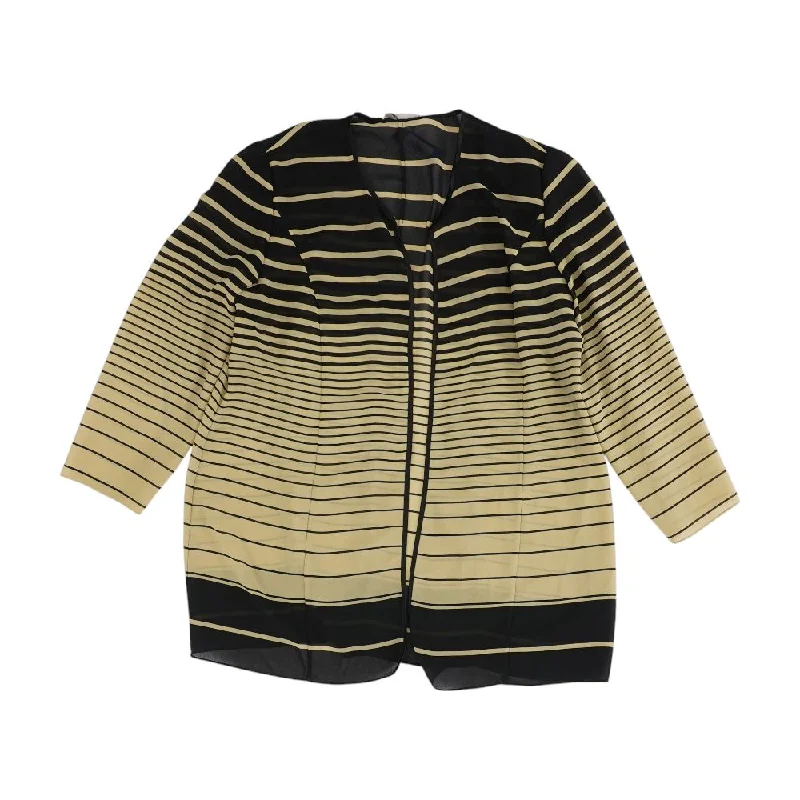 Vintage Sheer Striped Cardigan Nylon Fabric Polyester Fabric Spandex Fabric