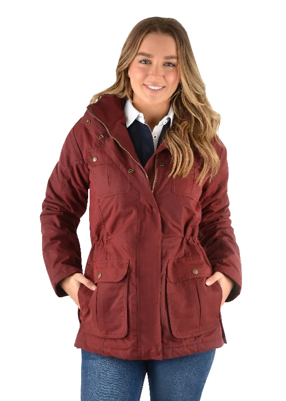Thomas Cook Ladies HazelBrooke Oilskin Jacket- T2W2717067 Toggled Jacket Drawstring Jacket Belted Jacket