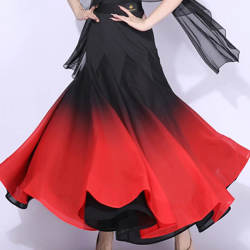 Large Swing Ballroom Dance Skirt chiffon skirt airy