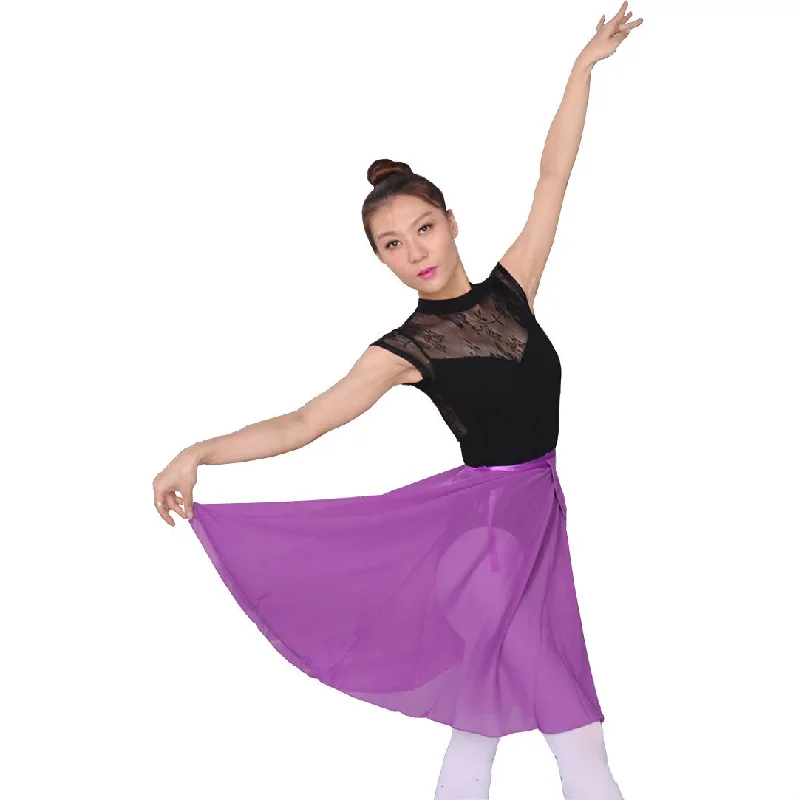 Flared Knee-Length Ballet Skirt linen skirt relaxed