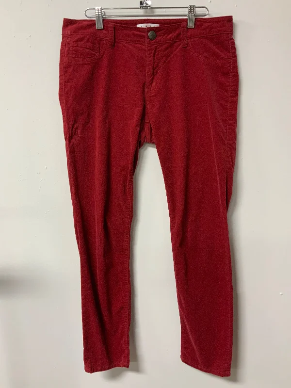 CAbi (8) red corduroy pant Comfy Zip-Up Pants
