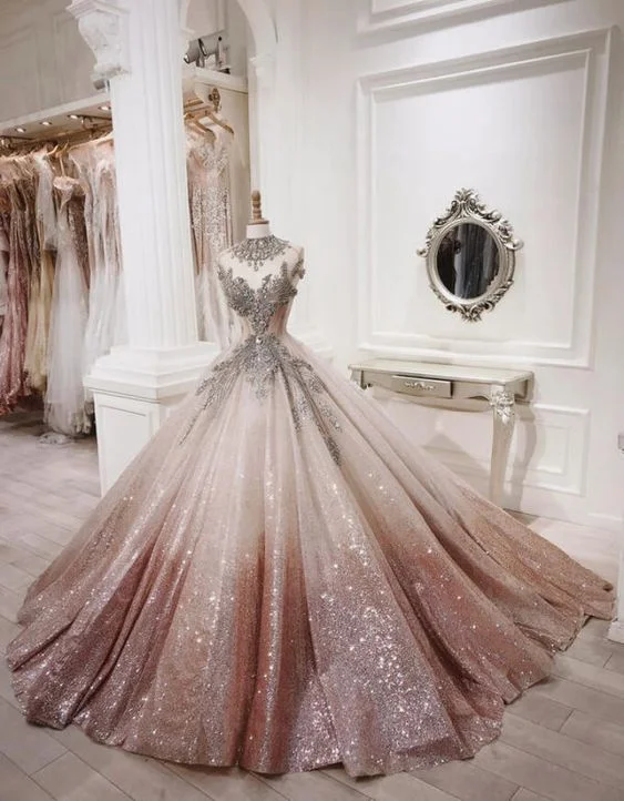 sequins prom dresses, shinning prom dresses, custom make party dresses, fashion formal dresses    cg20214 Satin Halter Glamorous