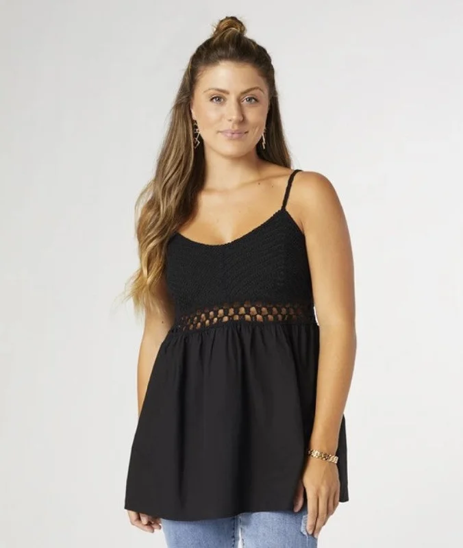 Lark Spaghetti Strap Tank glitter tank top