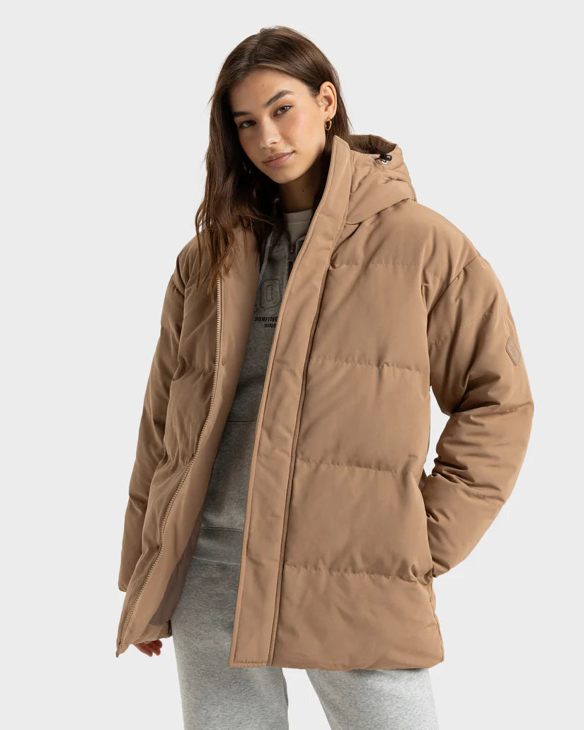 Roxy Ocean Ways Puffer Jacket -Win25 Cotton Fabric Linen Fabric Terry Fabric