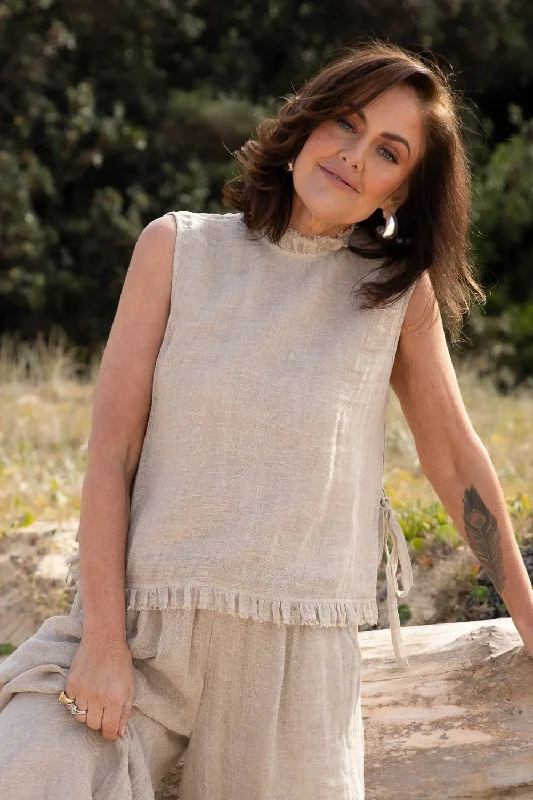 Gauze Linen Tank Top | Natural comfortable tank top