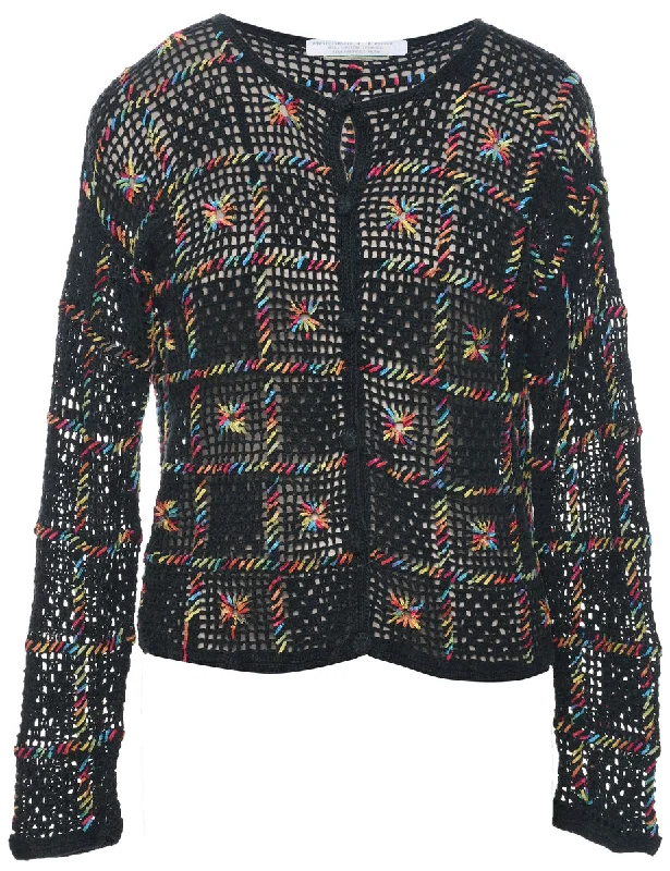 Crochet Cardigan - L Seamless Knitted Crochet
