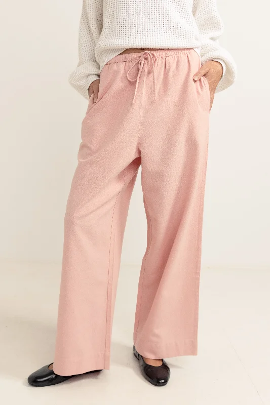 Classic Drawstring Pant Rose Slim-Fit Leggings