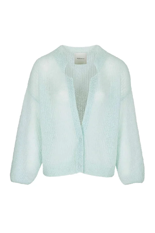 CÁRDIGAN OVERSIZE MERAS HIELO Plaid Cardigan Polka Dot Checkered