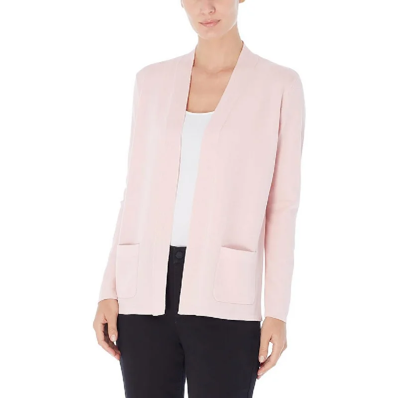 Jones New York Womens Ribbed  Cardigan Sweater Hooded Cardigan Collared Cardigan Shawl Collar