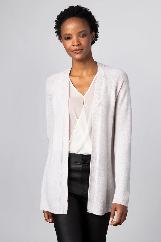 Kinross Cashmere Easy Feather Wt. Cardigan Anti-Pilling Anti-Shrink Durable