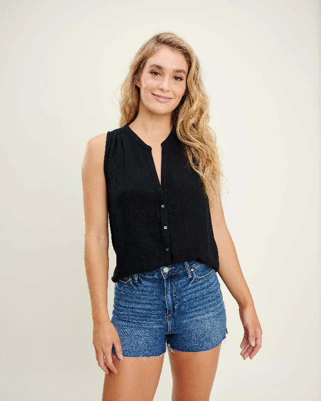 Splendid - Ruby Sleeveless Tank Top in Black sage tank top