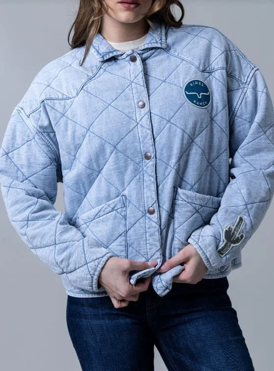 Women's Kimes Rincon Throw Indigo Jacket Tailored Jacket Straight Jacket A-Line Jacket Women's Kimes Rincon Throw Indigo Jacket Tailored Jacket Straight Jacket A-Line Jacket