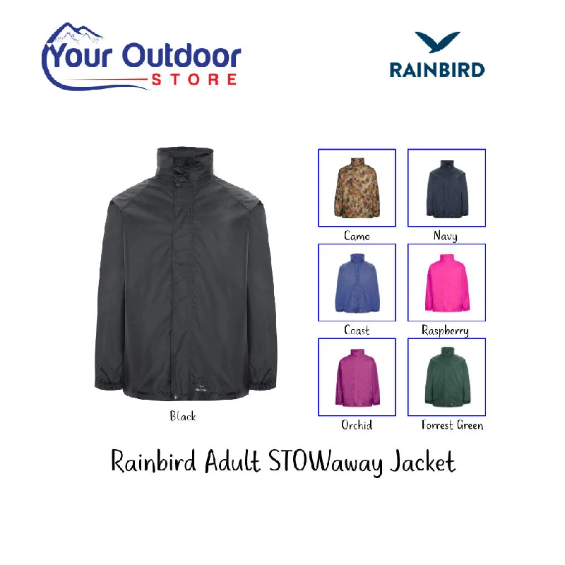 Rainbird Stowaway Adults Jacket Print Jacket Jacquard Jacket Patchwork Jacket