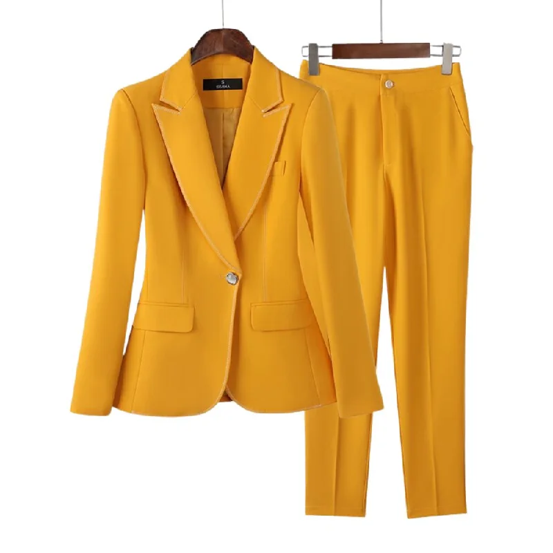 Yellow Blazer & Pants