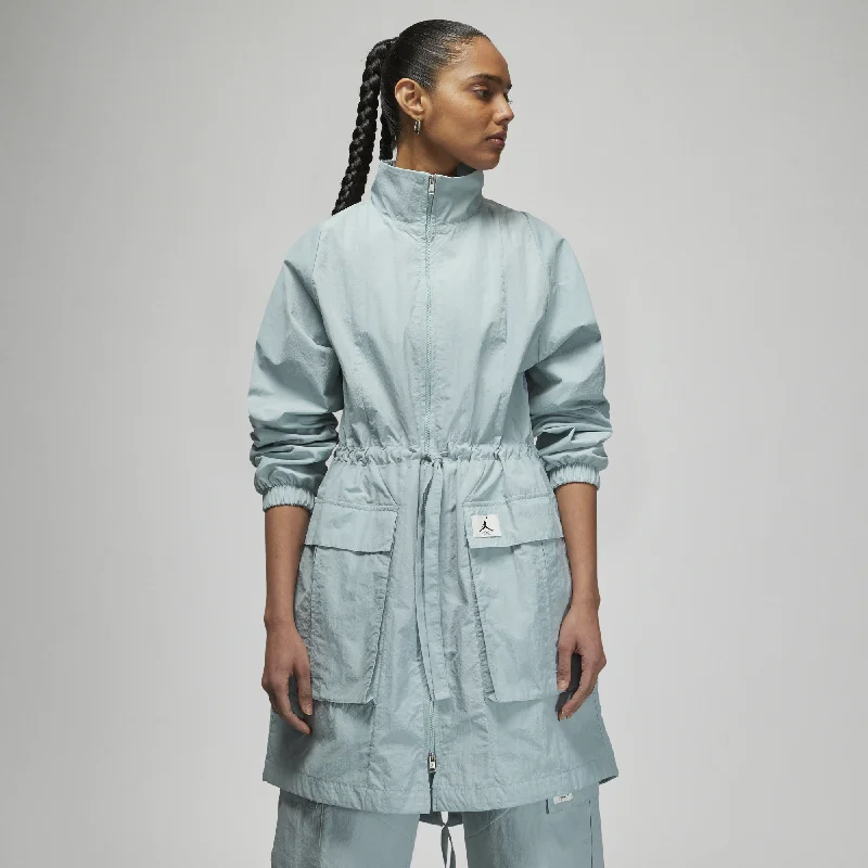 Womens Jordan Essential Oversized Jacket 'Ocean Cube' Ribbed Jacket Pleated Jacket Ruffled Jacket