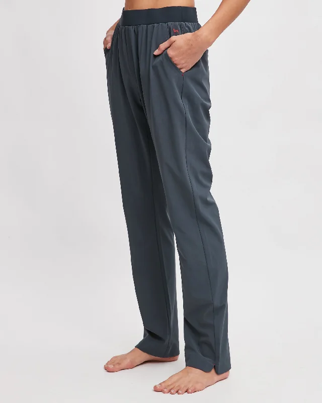 Ladies Track Tech Pull On Pant Modern Stretch Trousers