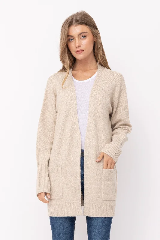 Long Road Ahead Khaki Long Sleeve Cardigan (Size XL) Cable Knit Ribbed Knit Lace Knit Long Road Ahead Khaki Long Sleeve Cardigan (Size XL) Cable Knit Ribbed Knit Lace Knit