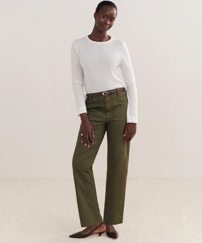 Relaxed Army Pant Slim-Fit Khaki Pants