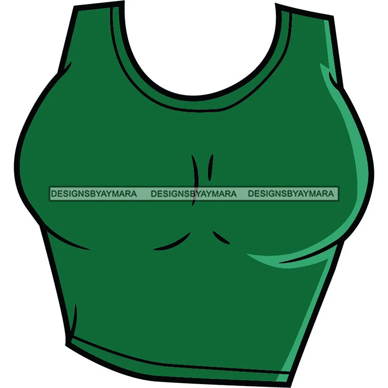 Green Tank Top SVG JPG PNG Vector Clipart Cricut Silhouette Cut Cutting vibrant tank top