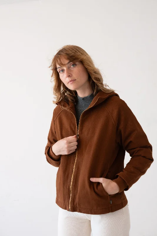Turina Jacket Organic Cotton in Terracotta Wool Jacket Cashmere Jacket Tweed Jacket
