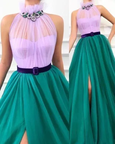 Charming Tulle Split Slit Prom Dress, Sexy Party Dress, Long Evening Dress cg5110 Tunics stripes playful Charming Tulle Split Slit Prom Dress, Sexy Party Dress, Long Evening Dress cg5110 Tunics stripes playful