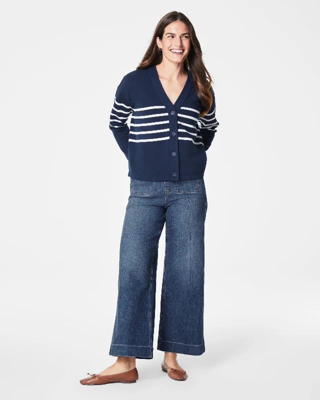 Airessentials Cardigan Stripe Cable Knit Ribbed Knit Lace Knit