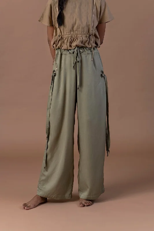 Surmai Wide Bottom Viscose Pants Comfortable Maternity Pants