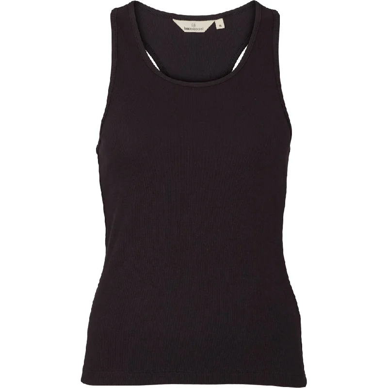 Basic Apparel - Ludmilla Racing Tank - Sort comfortable tank top