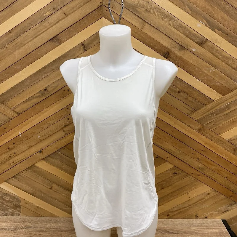 Lululemon - Women's Tank Top : White-women-MD cotton tank top