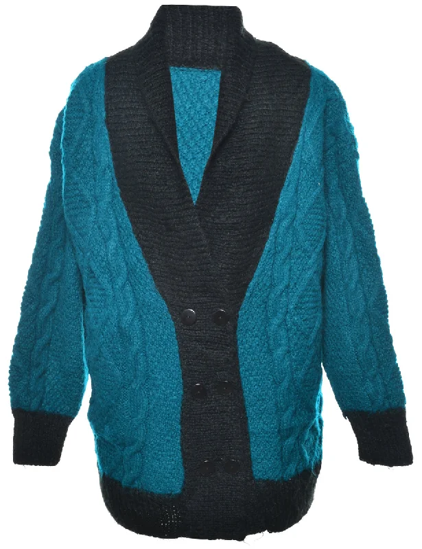 Cable Knit Cardigan - M Lightweight Heavyweight Midweight