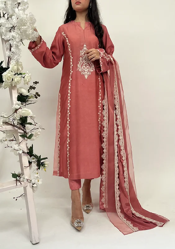 Ezra With Pants And Dupatta (B) Classic Straight-Leg Pants