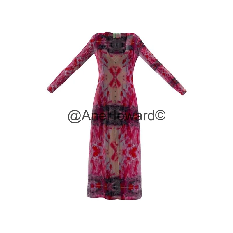 Long Cardigan Dress Movement Elasticated Padded Insulated