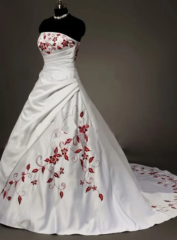 Strapless Ball Gown,Elegant Prom Dress,Fashion Bridal Dress,Sexy Party Dress,Custom Made Evening Dress   cg22345 Tunics Lace romantic