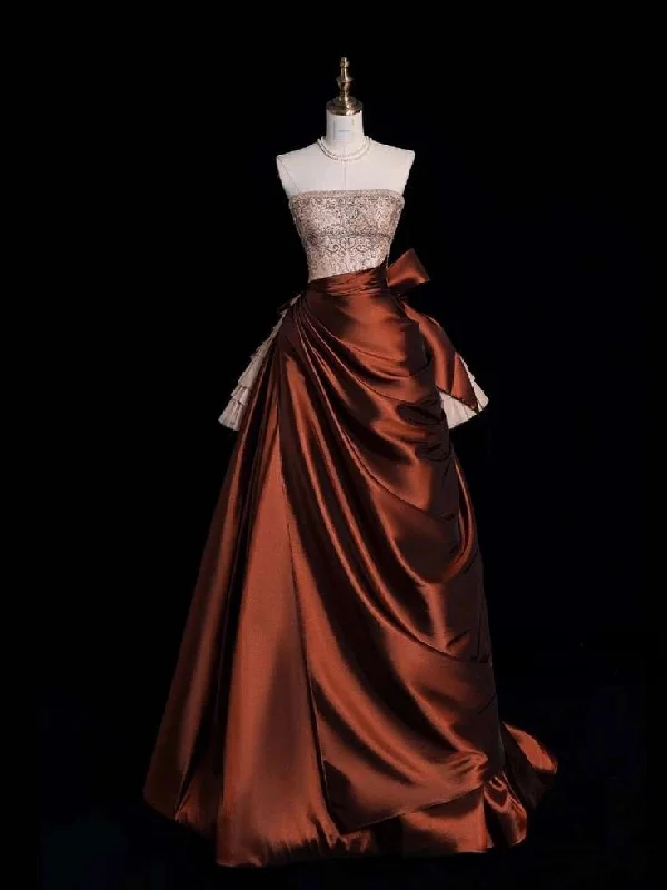 A Line Long Prom Dress Elegant Evening Party Dress  cg25386 Tunics Summer linen