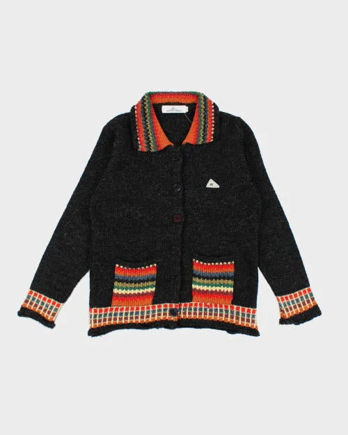 Vintage Monte Carlo Cardigan - M Front Pockets Side Pockets Patch Pockets