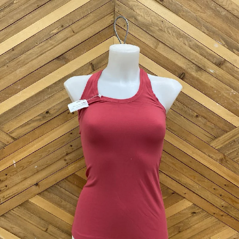 Lululemon- Tank top : Redish Pink -women-SM mesh tank top