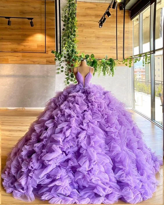 Ball Gown Purple Prom Dress, Graduation Party Dresses, Prom Dresses For Teens    cg24849 Tunics Wedding white