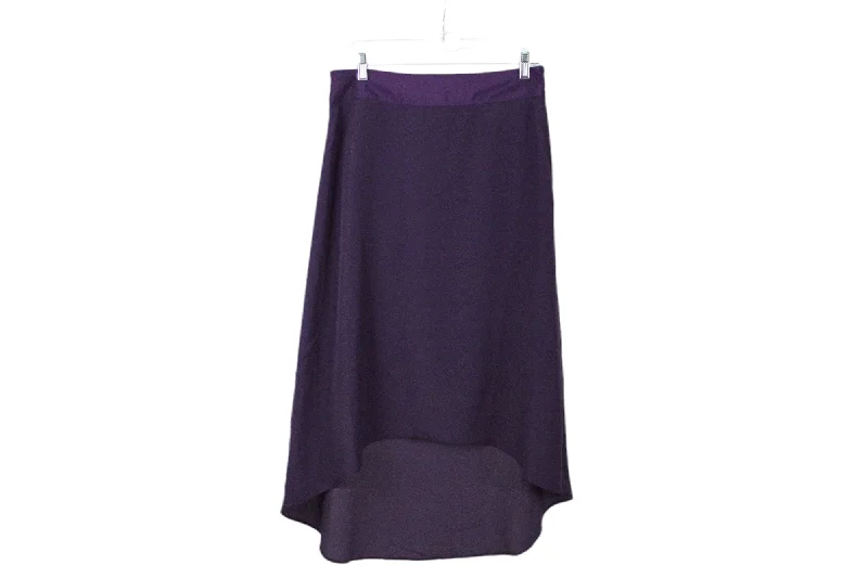 The Limited Purple High Low Skirt | M corduroy skirt cozy
