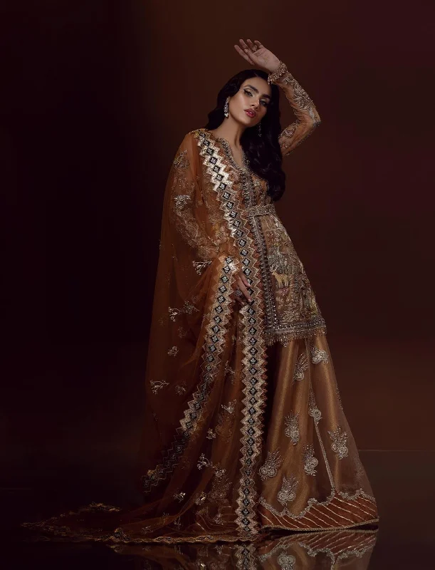 Royal Pakistani Bridal Jacket Sharara Dupatta Dress Anorak Shell Jacket Lightweight Jacket