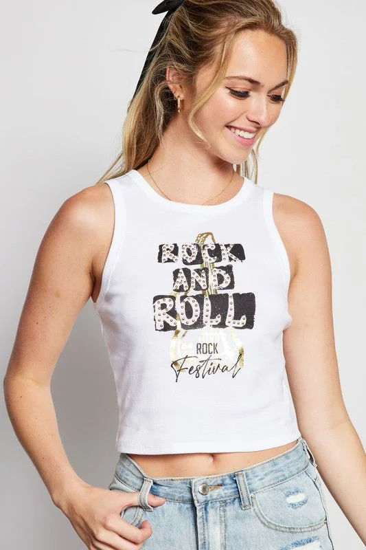 Rock and Roll Rock Festival Tank Top summer tank top