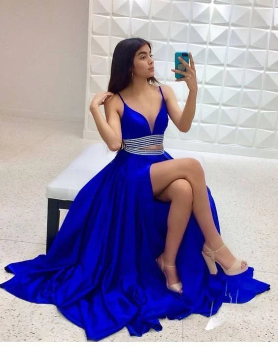 Custom Made Dance Dresses Fashion Long Evening Party Dresses Prom Dress    cg20194 High-Low Hemline Casual
