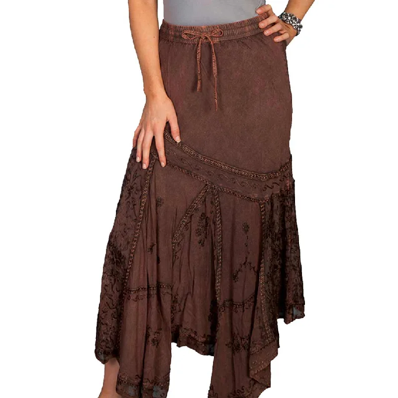 Scully Women's Handkerchief Hem Skirt patchwork skirt art