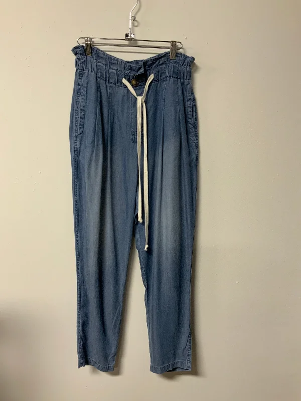 Zenana (M) chambray elastic pant NWT Formal Slim Pants