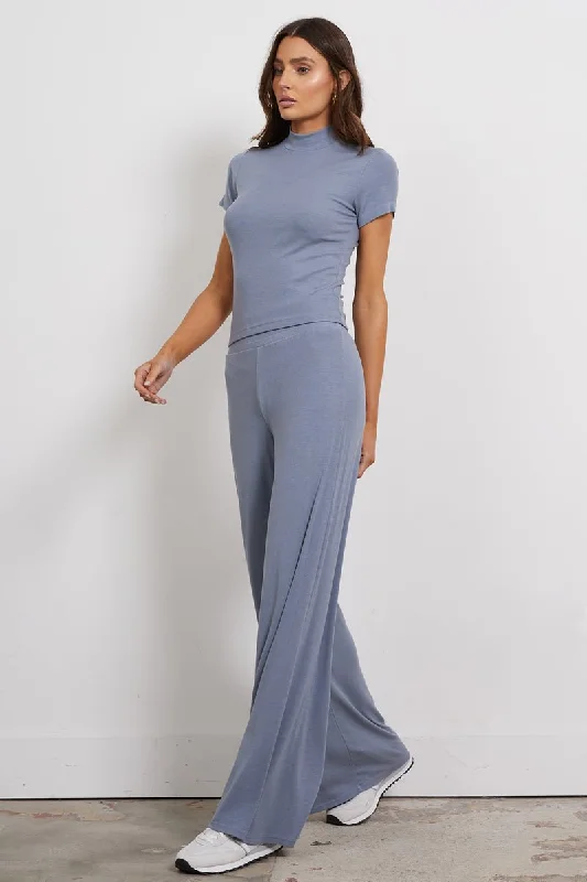 JONAH WIDE LEG PANT Comfortable Pleated Pants