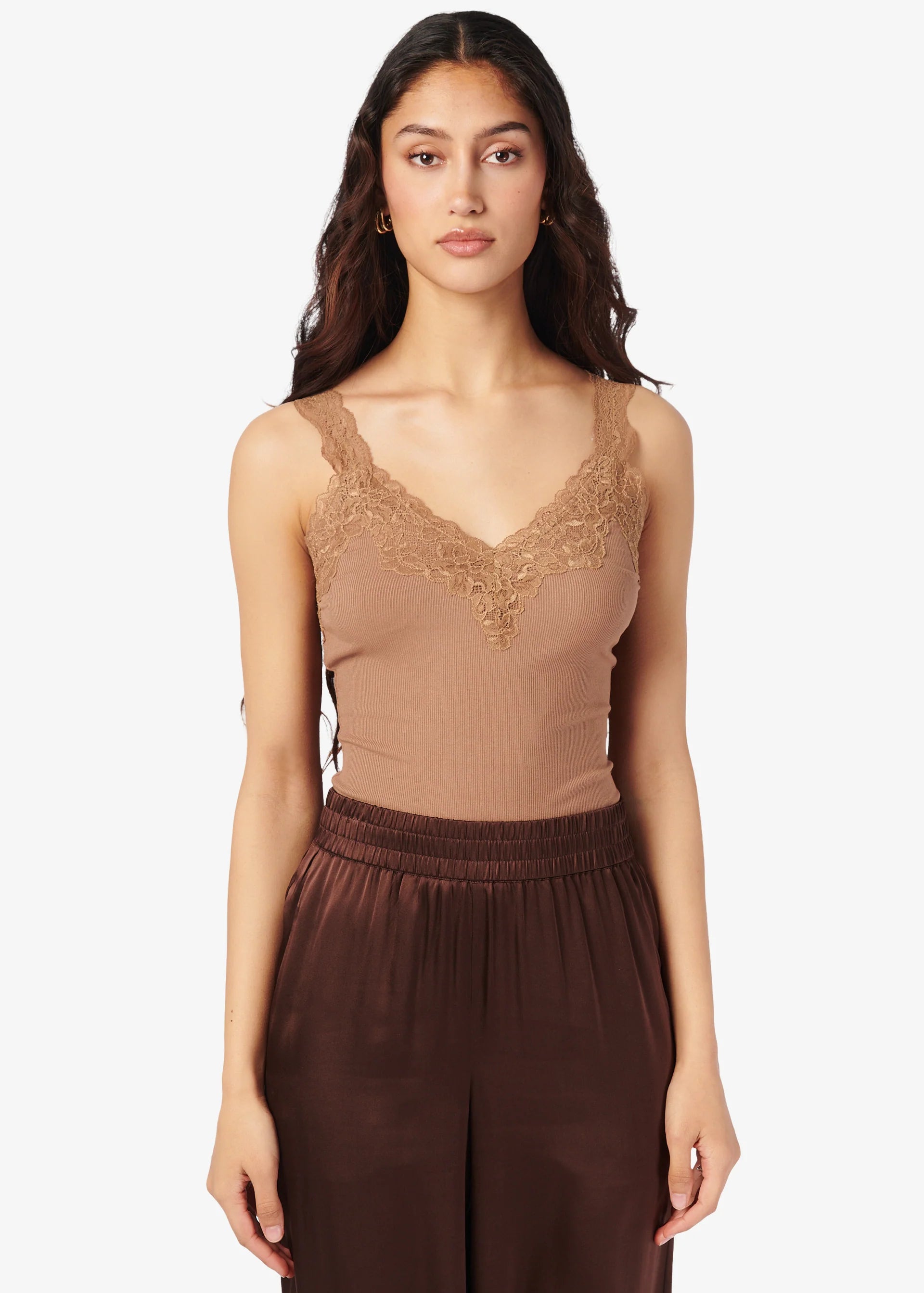 Lani Rib Knit Tank Butterscotch - CAMI NYC bright tank top