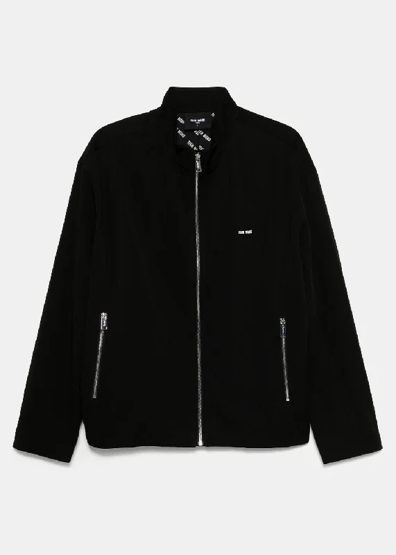 Black The Original 1 Stand Collar Jacket Anorak Shell Jacket Lightweight Jacket