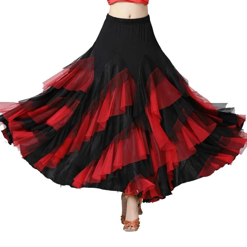 Layered Maxi Elegant Ballroom Skirt summer skirt style