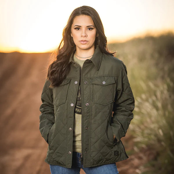 Women's STS Cassidy Olive Jacket Boat Neck Shawl Collar Notched Collar