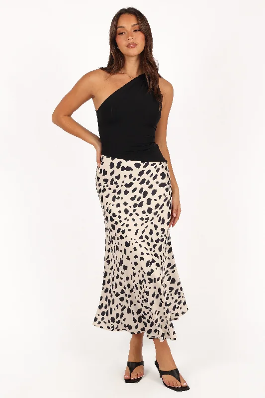 Eliza Midi Skirt - Animal denim skirt classic